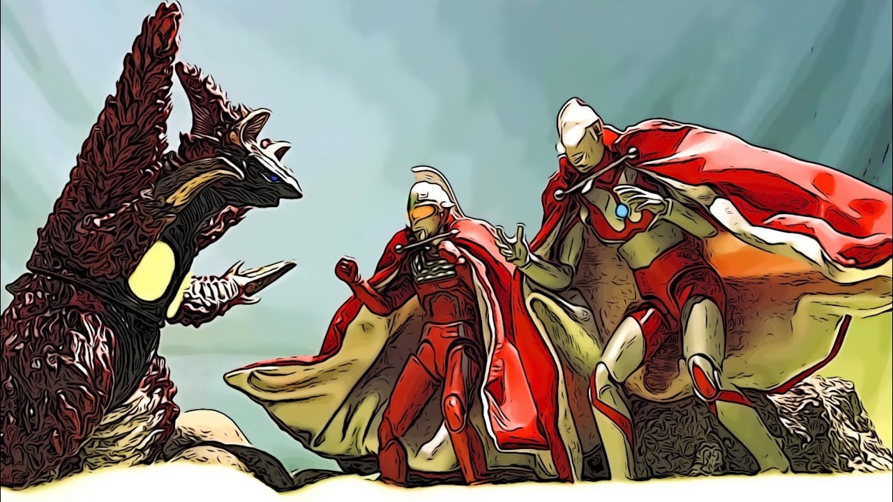 Ultraman & Ultraseven vs Zeppandon | Ultraman Stop Motion | LJPL Animation