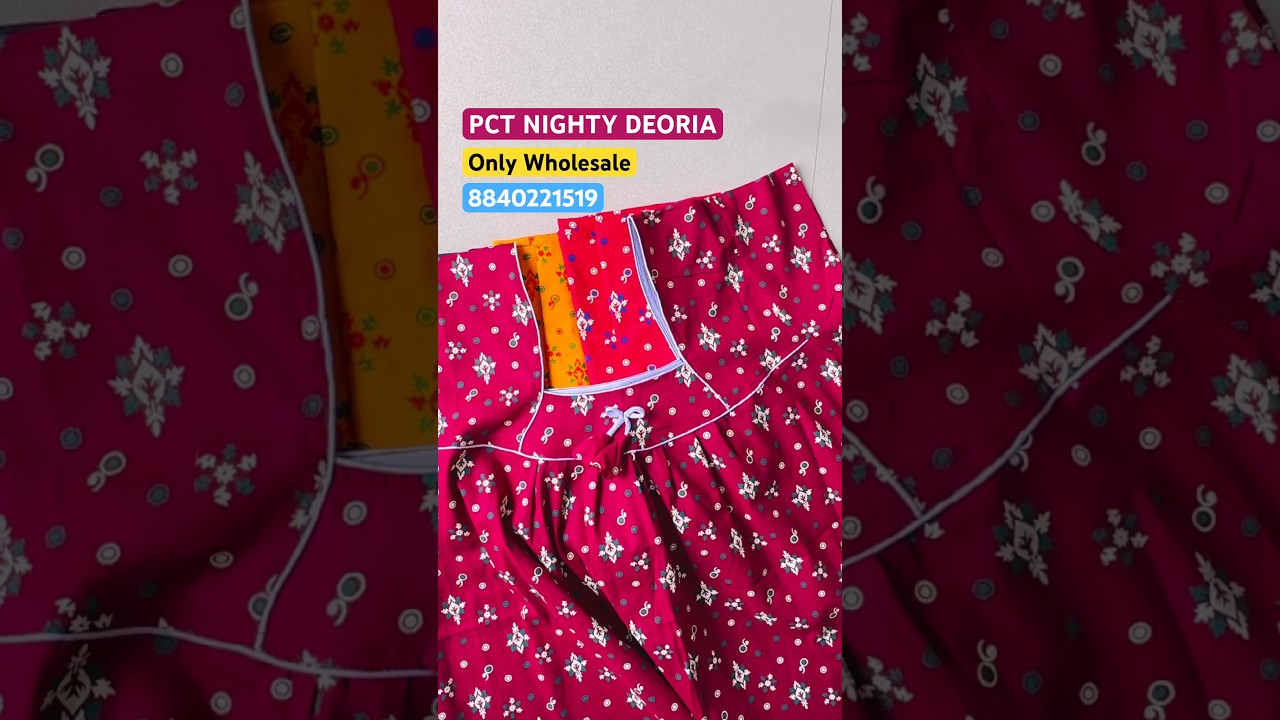 Cotton nighty square neck design | 100%😱Best rate guarantee 👈