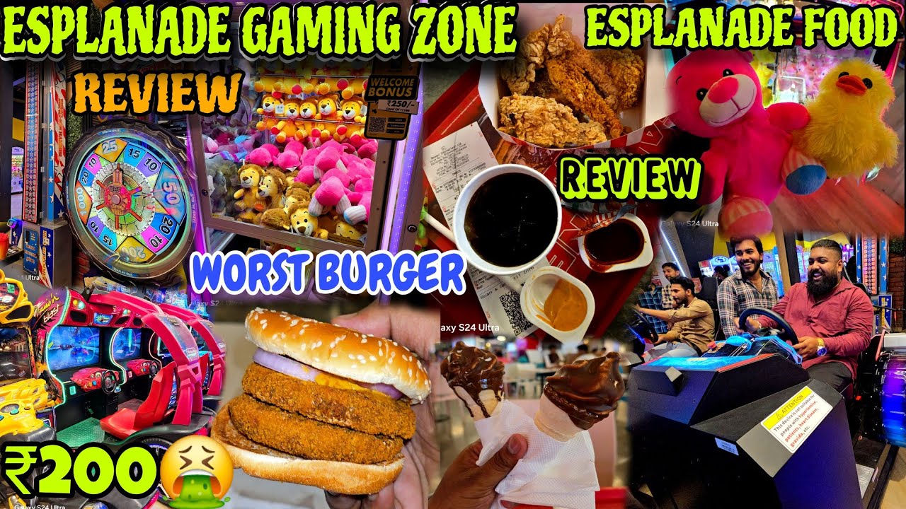 Worst Burger Ever 🤮 Esplanade Food Court & Gaming Zone Review // Jena Babu Vlogs