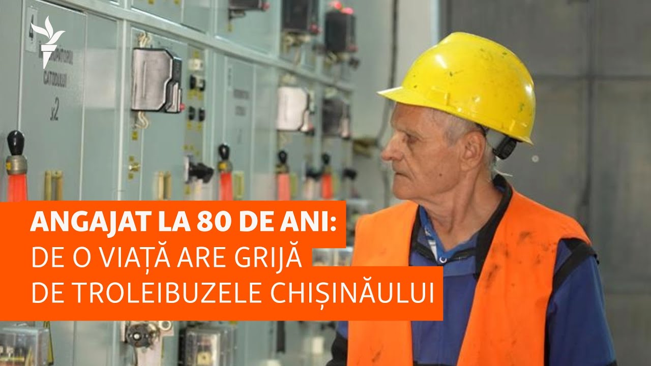 Angajat la 80 de ani: De o viață are grijă de troleibuzele Chișinăului