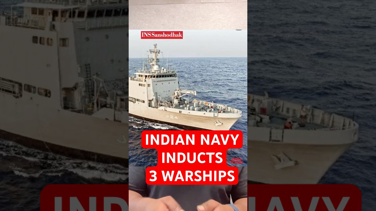 PM Modi Commissions 3 Warships of Indian Navy | INS Dunagiri, Agray, Sanshodak