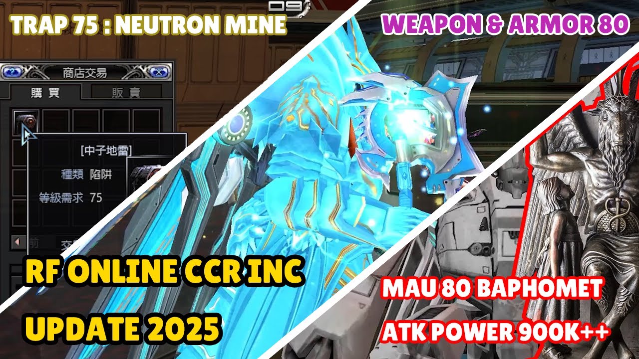 RF Online Official New Update - Trap 75 - Weapon Armor 80 - MAU 80 Baphomet