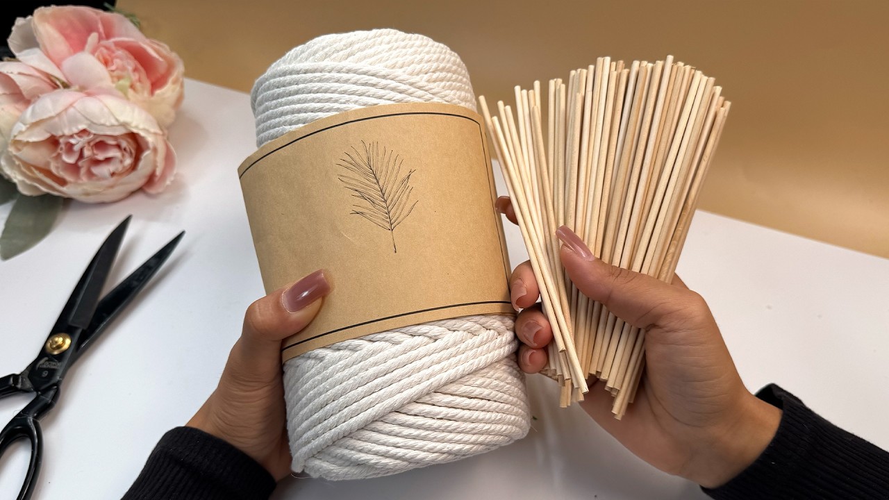 INCREDIBLE! 😍 CHIC IDEA USING WOODEN STICKS FOR HOME DECOR! DIY!