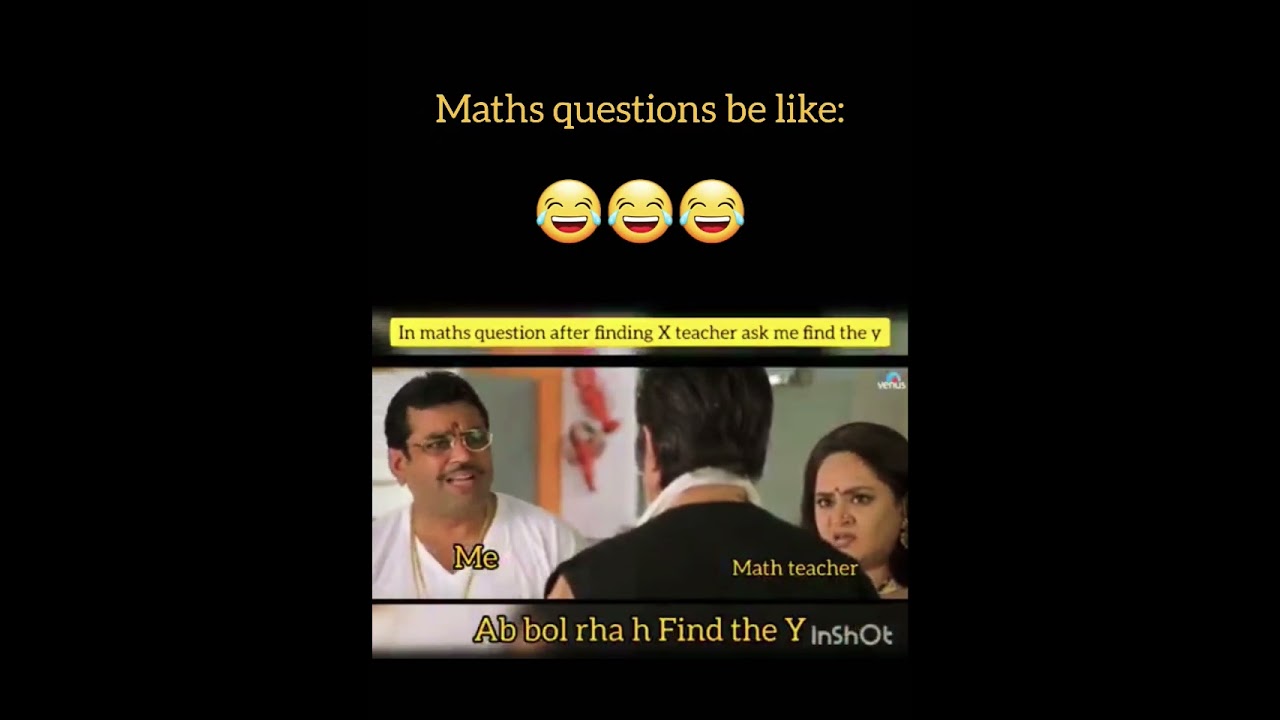 Maths questions be like😂 || Hungama meme #comedy #pareshrawal #exam #hindi #hungama