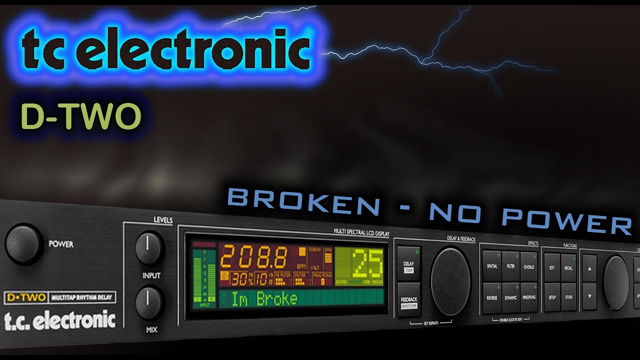 TC Electronic D-TWO Multi-Tap Delay.  No Power Repair