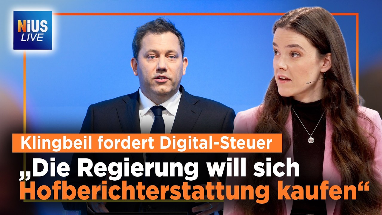 Neue Digitalsteuer: So will die Regierung Medien gef&uuml;gig machen | NIUS Live vom 27.03.2026
