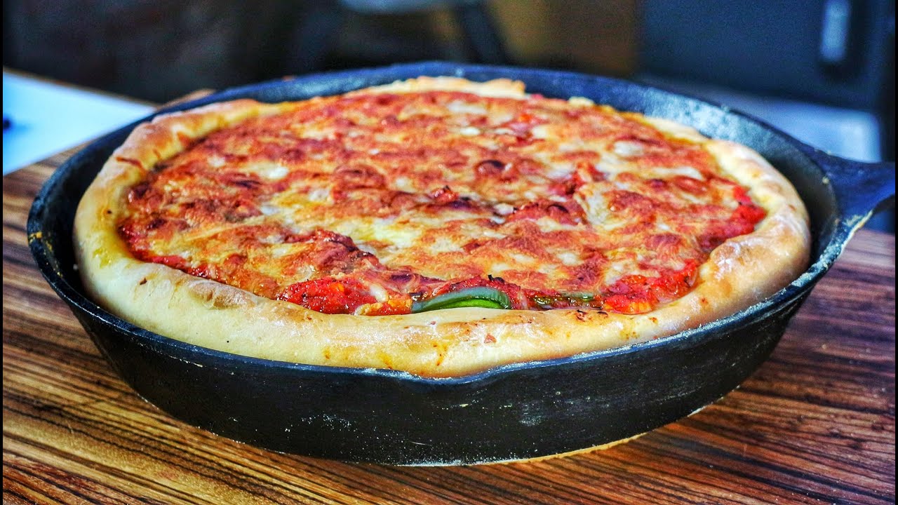 Pizza aus der Pfanne Chicago Style - Westmünsterland BBQ
