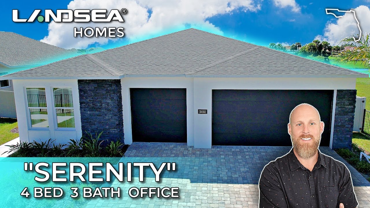 💎 EXCLUSIVE New Home Tour Palm Bay | Landsea Homes Serenity Model in Courtyards at Waterstone