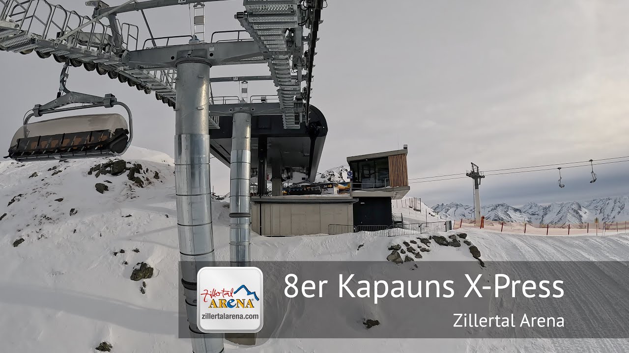 8er Kapauns (Winter) Full Ride - Zillertal Arena | Built by Leitner in 2022