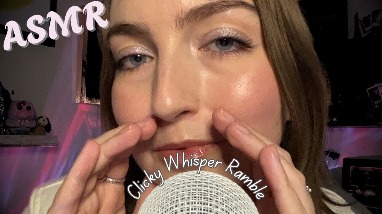 ASMR ✨Cupped Whisper Ramble✨ inaudible, personal attention, mouth sounds + old school asmr vibes 💕