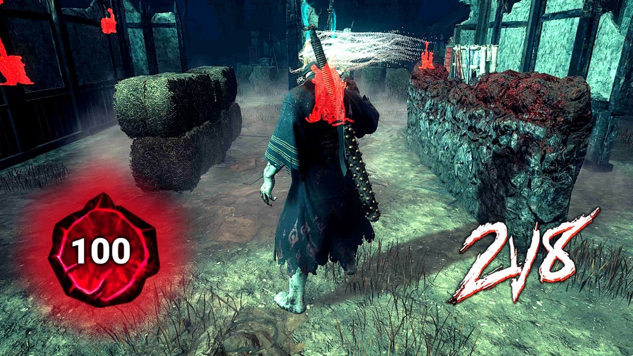 Stealthy Oni Pairs Up With The Huntress In 2v8 - The Shattered Square