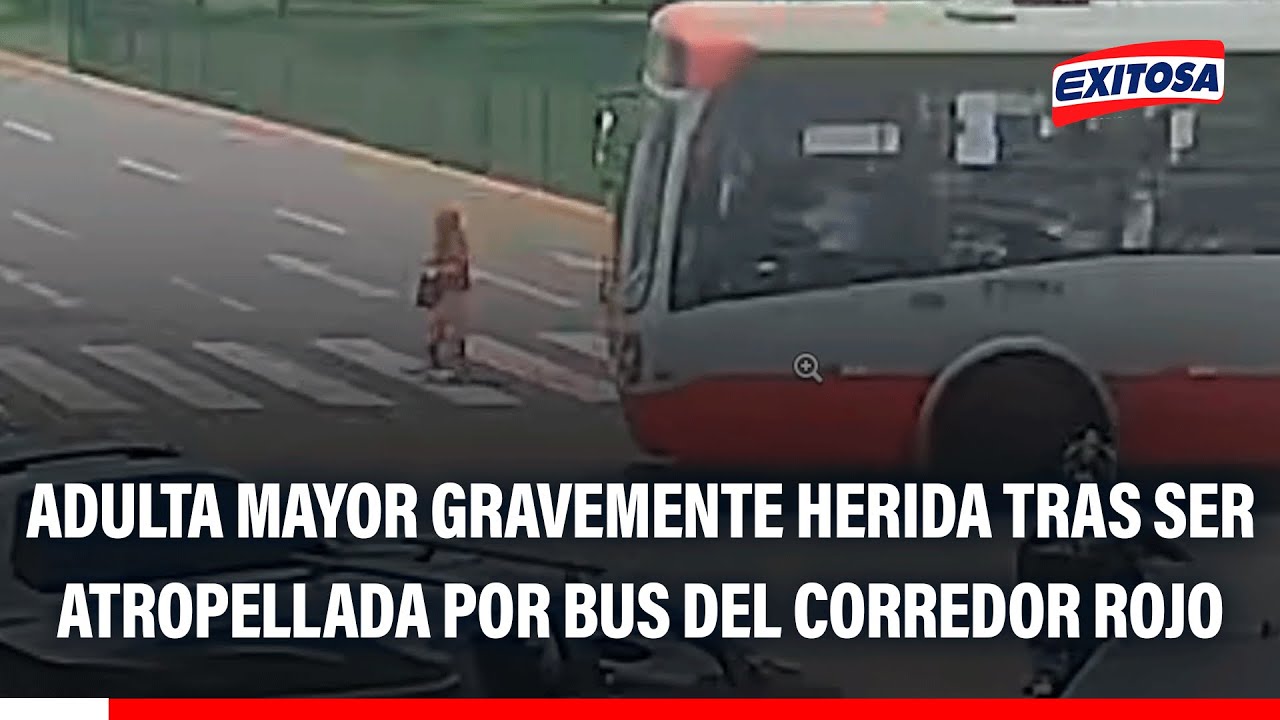 🔴🔵 La Molina: Adulta mayor gravemente herida tras ser atropellada por bus del Corredor Rojo