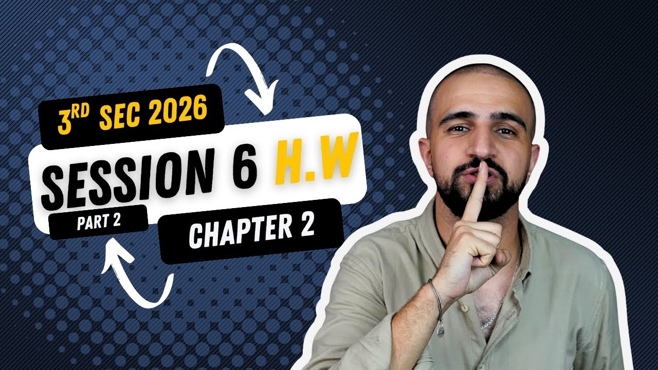 H.W || Session 6 pt 2 Chapter 2 Physics 3rd Sec