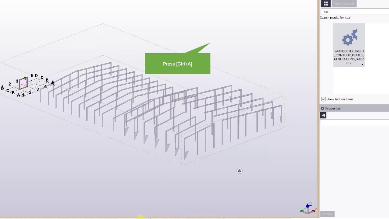 SAAGIRID STAAD TAPER PROFILES IMPORT AS CONTOUR PLATES IN TEKLA