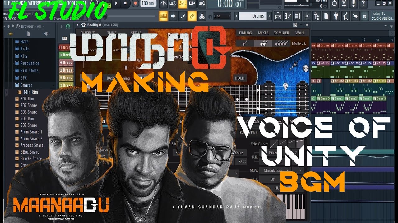 Maanaadu - Voice of Unity BGM Making | FL Studio | SM Music Tech | STR | Yuvan Shankar Raja