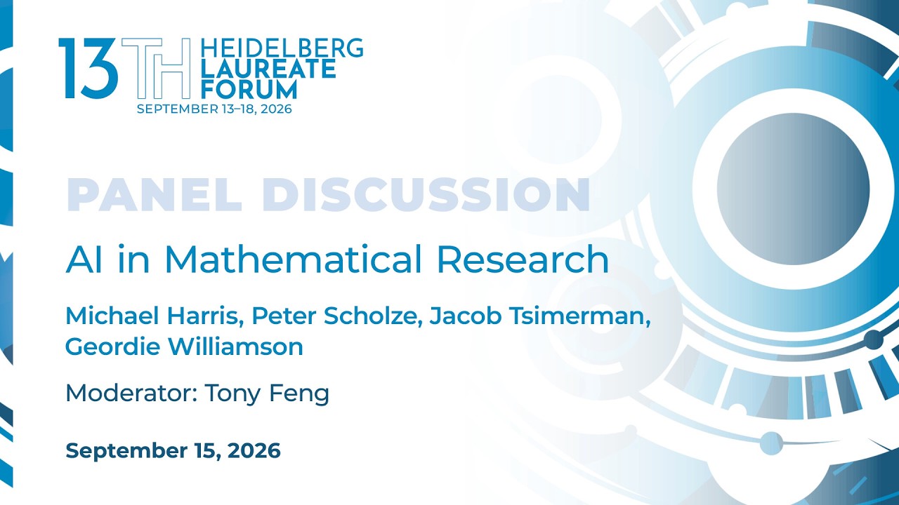 Panel Discussion: AI in Mathematical Research | September 15