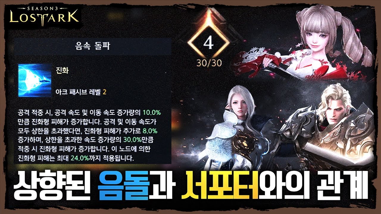상향된 음속돌파 분석 + 서포터와의 공, 이속 시너지 - 포셔의 로스트아크 설명회