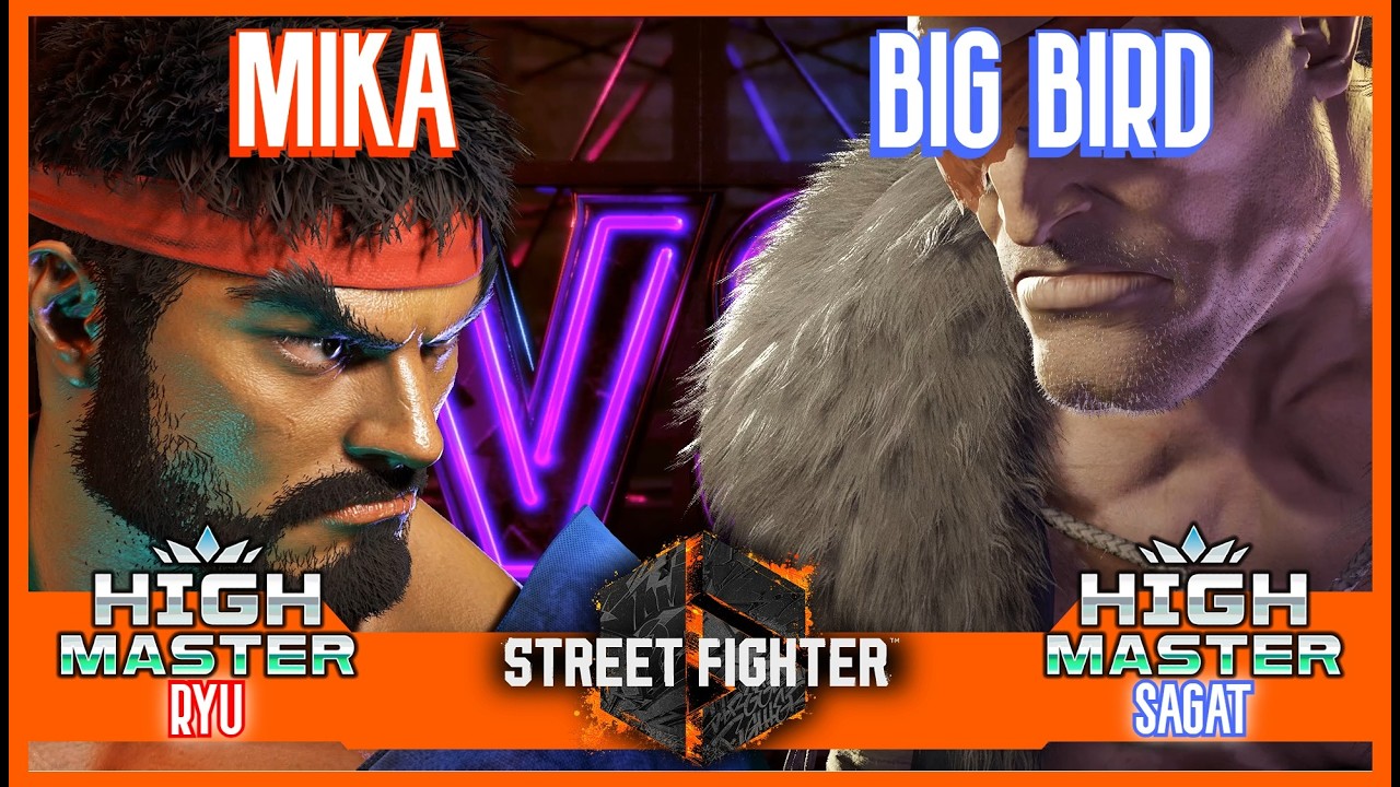 SF6 Match ♦ MIKA (Ryu) 🆚 BIG BIRD (Sagat) ♦ High level matches