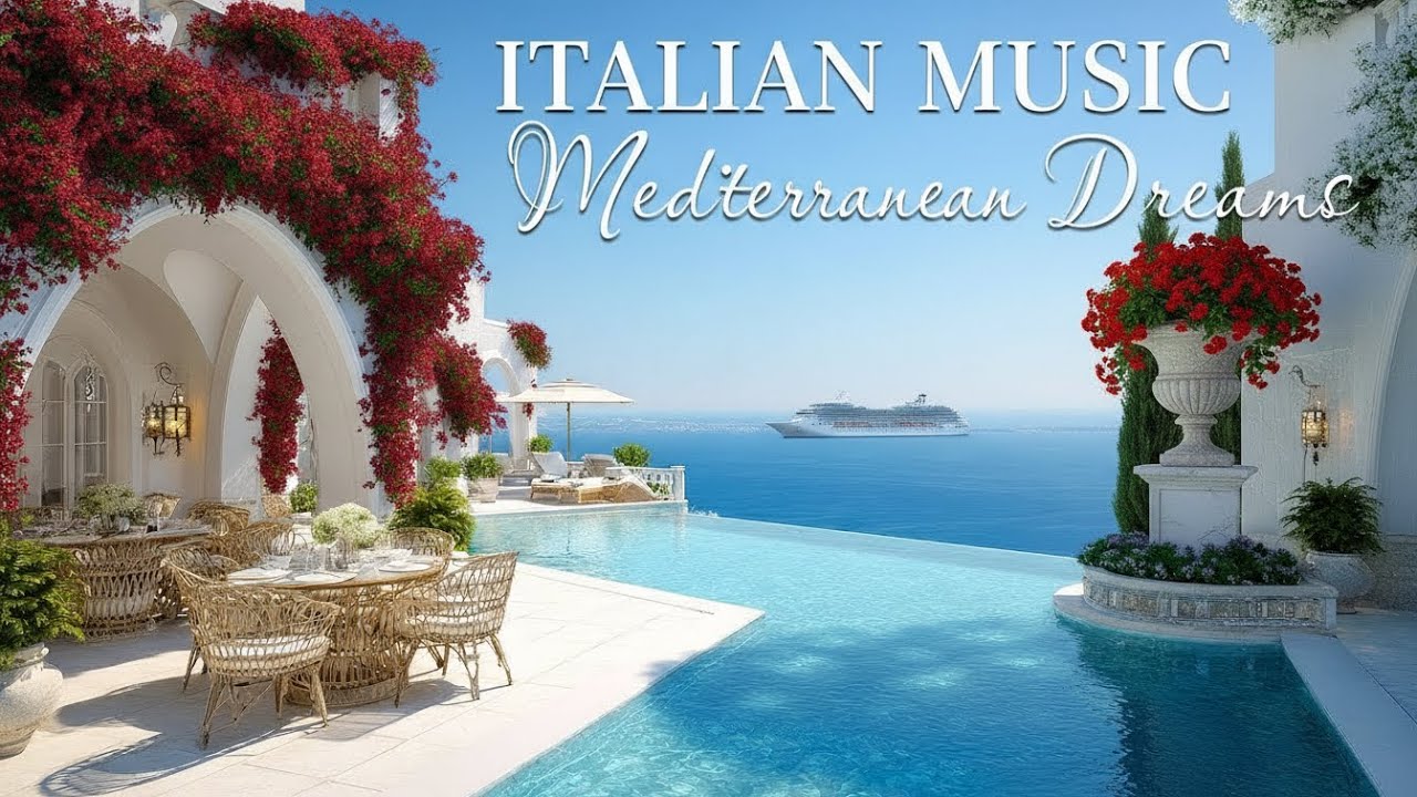 Italian Coast Serenity 🎶 Soft Guitar Sounds & Romantic Seaside Serenity on the Italian Coast 4K