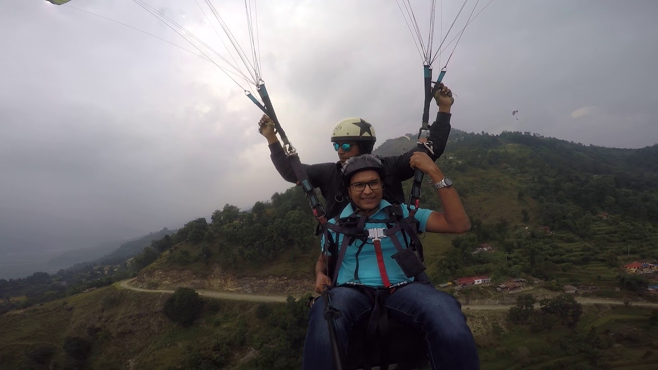 paragliding @ pokhara by sushil .