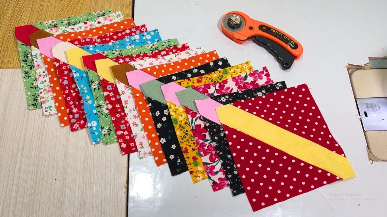 Simple Quilt  Using 6 inch Squares or Triangle - The Fastest Quilt I&rsquo;ve Made This Years