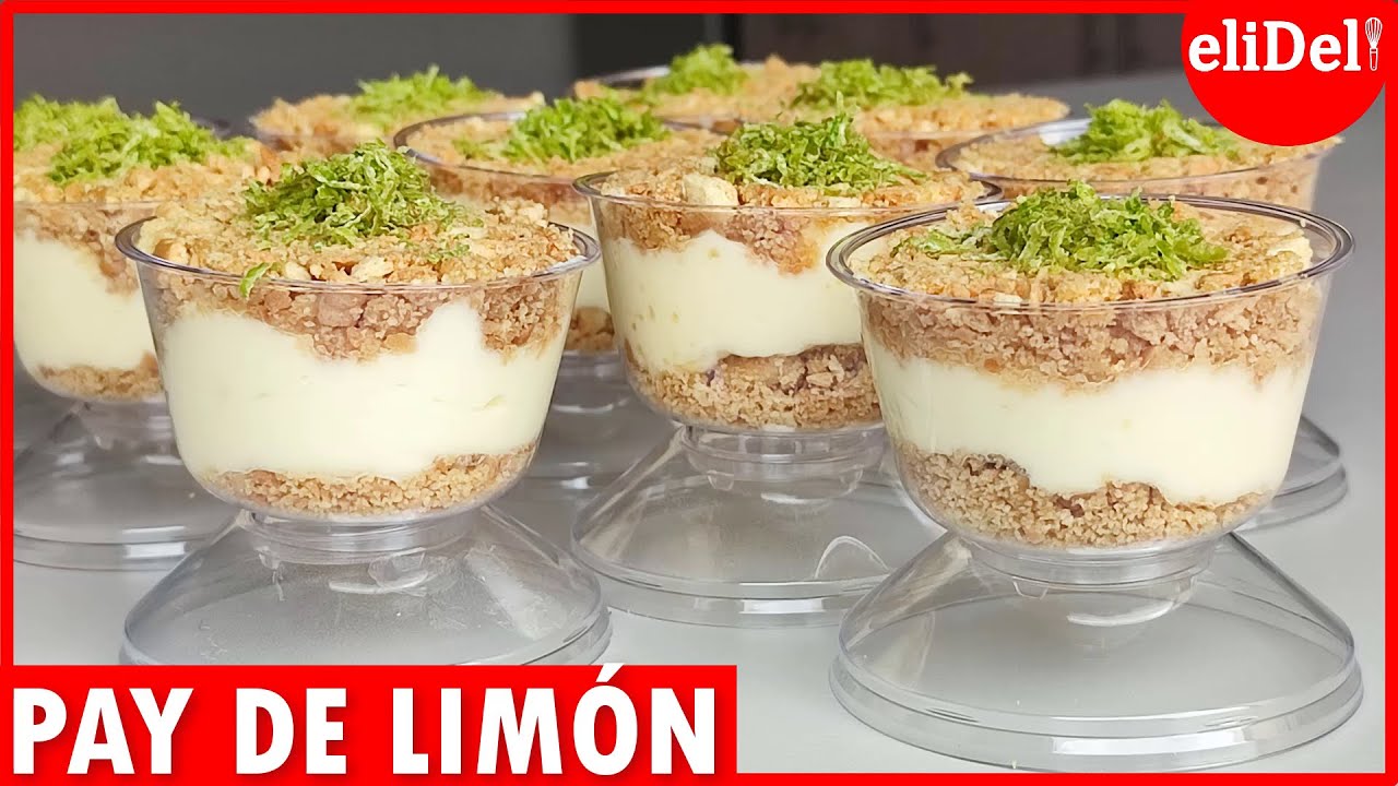 POSTRE f&aacute;cil para VENDER🤑 postre en vaso para NEGOCIO sin horno🍋 c&oacute;mo hacer PAY DE LIM&Oacute;N🍋 econ&oacute;mico