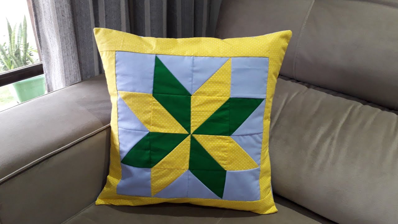 Capa em patchwork, jeito fácil de fazer.