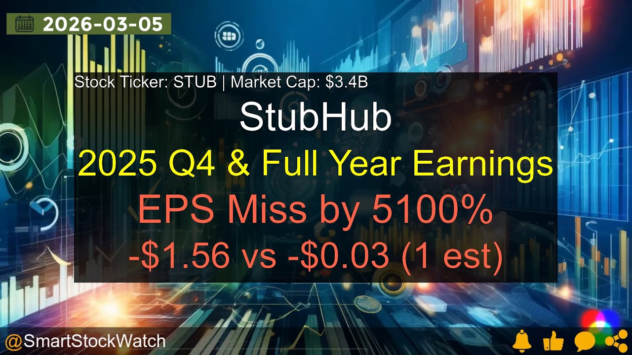 StubHub (STUB|$3.4B) - 2025 Q4 & Full Year Earnings Analysis