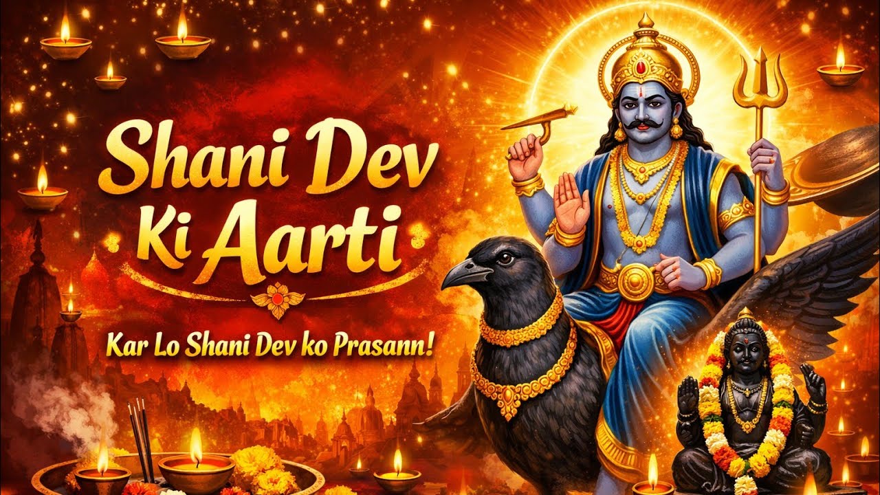 Shani Dev ki aarti. Inki bhakti se milta hai nyay aur shanti.