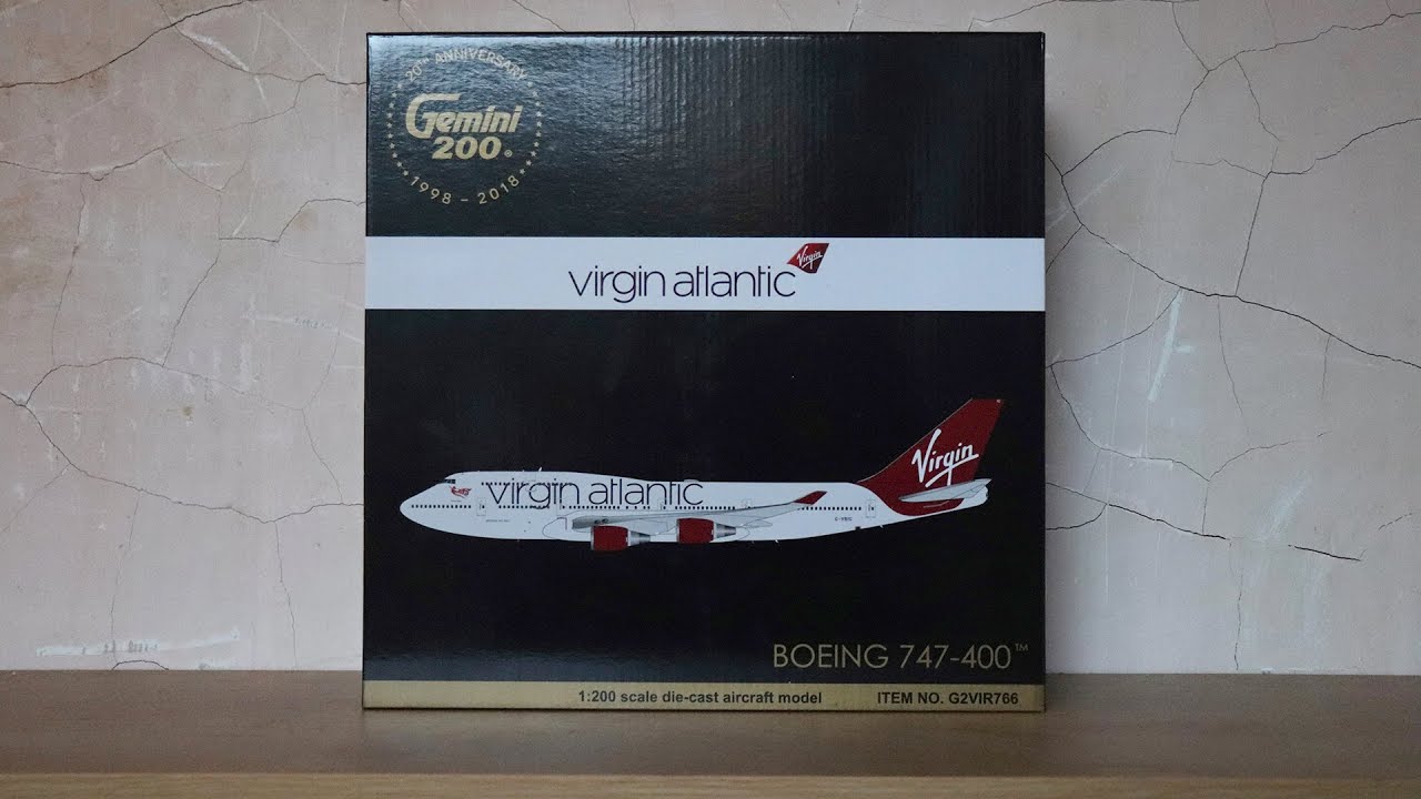 Gemini 200 Virgin Atlantic Boeing 747-400 Unboxing