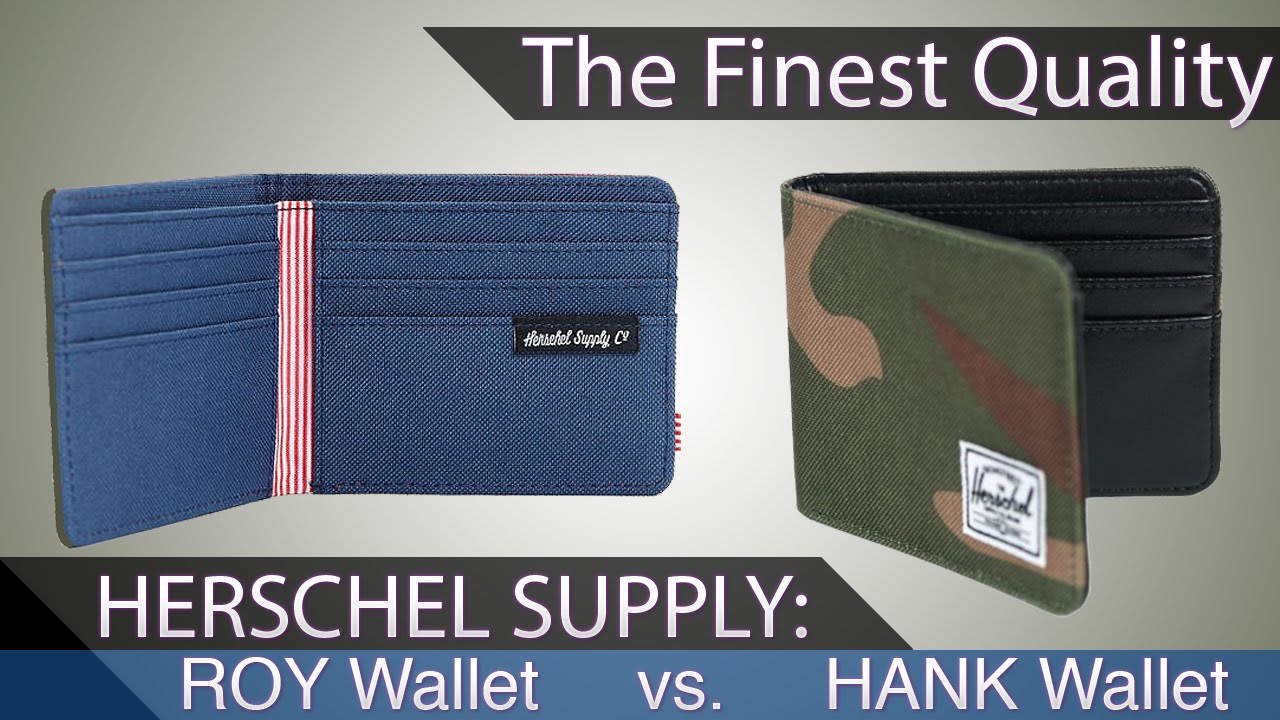 Herschel Supply Co Roy Wallet vs Herschel Hank Wallet