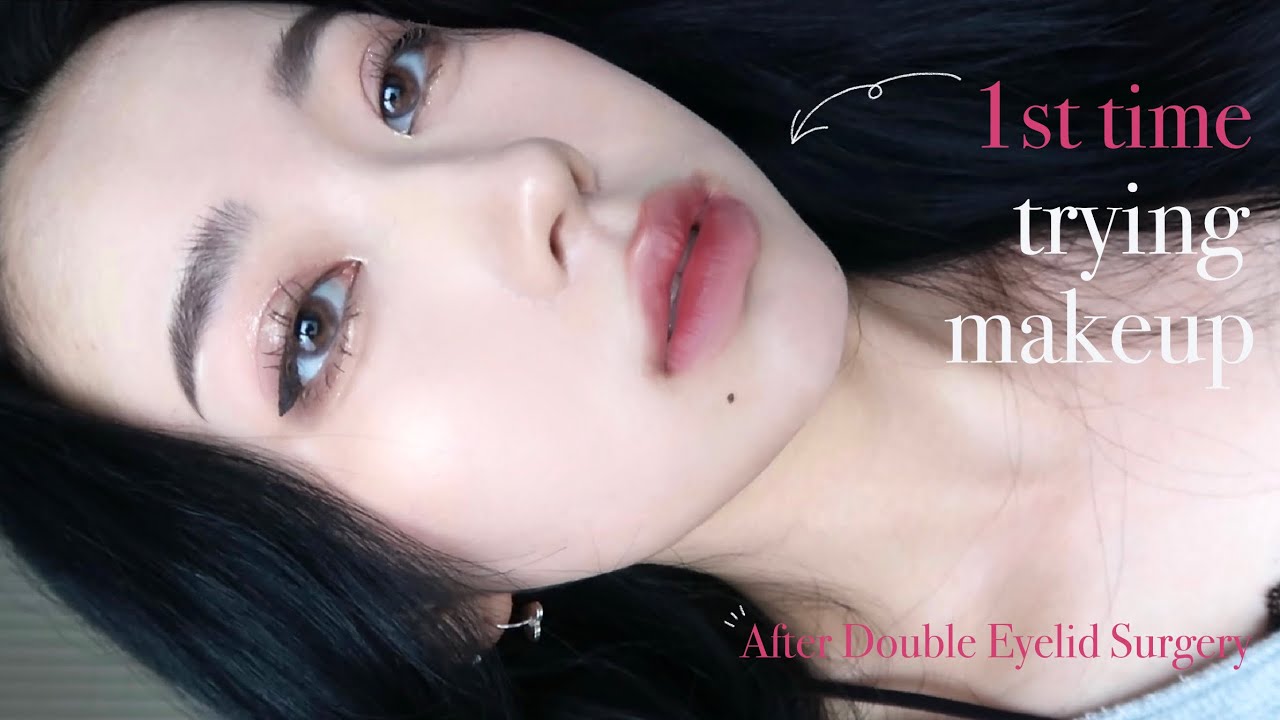 整形後初のメイク！DTでも可愛くいたいじゃん？ㅣ쌍수후 첫 메이크업해보기!!!❤️