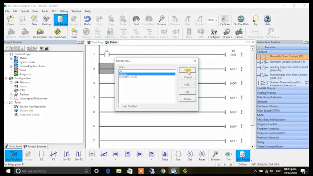 Funcionalidad del simulador integrado en Do more Designer.