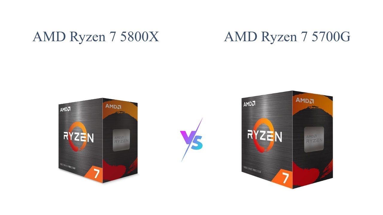 AMD Ryzen 7 5800X vs 5700G: Which Processor is Best? 🏆