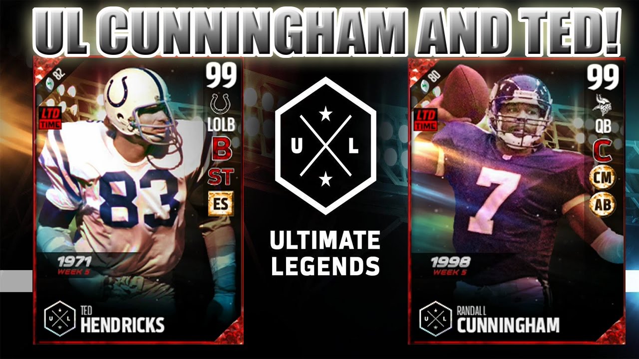 LEAKED UL CRIS CARTER! ULTIMATE LEGENDS RANDALL CUNNINGHAM AND HENDRICKS! | MADDEN 17 ULTIMATE TEAM