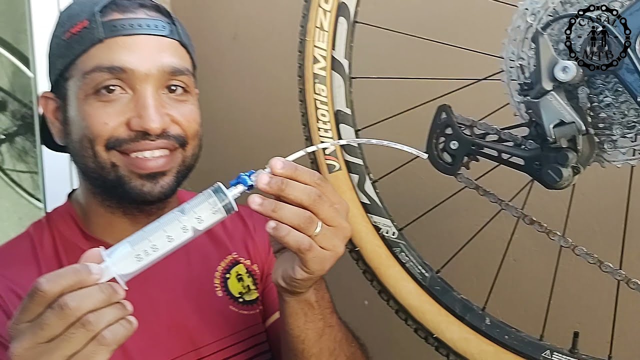 COMO REPOR LIQUIDO SELANTE NO PNEU DA MTB PRATICO E FACIL !!