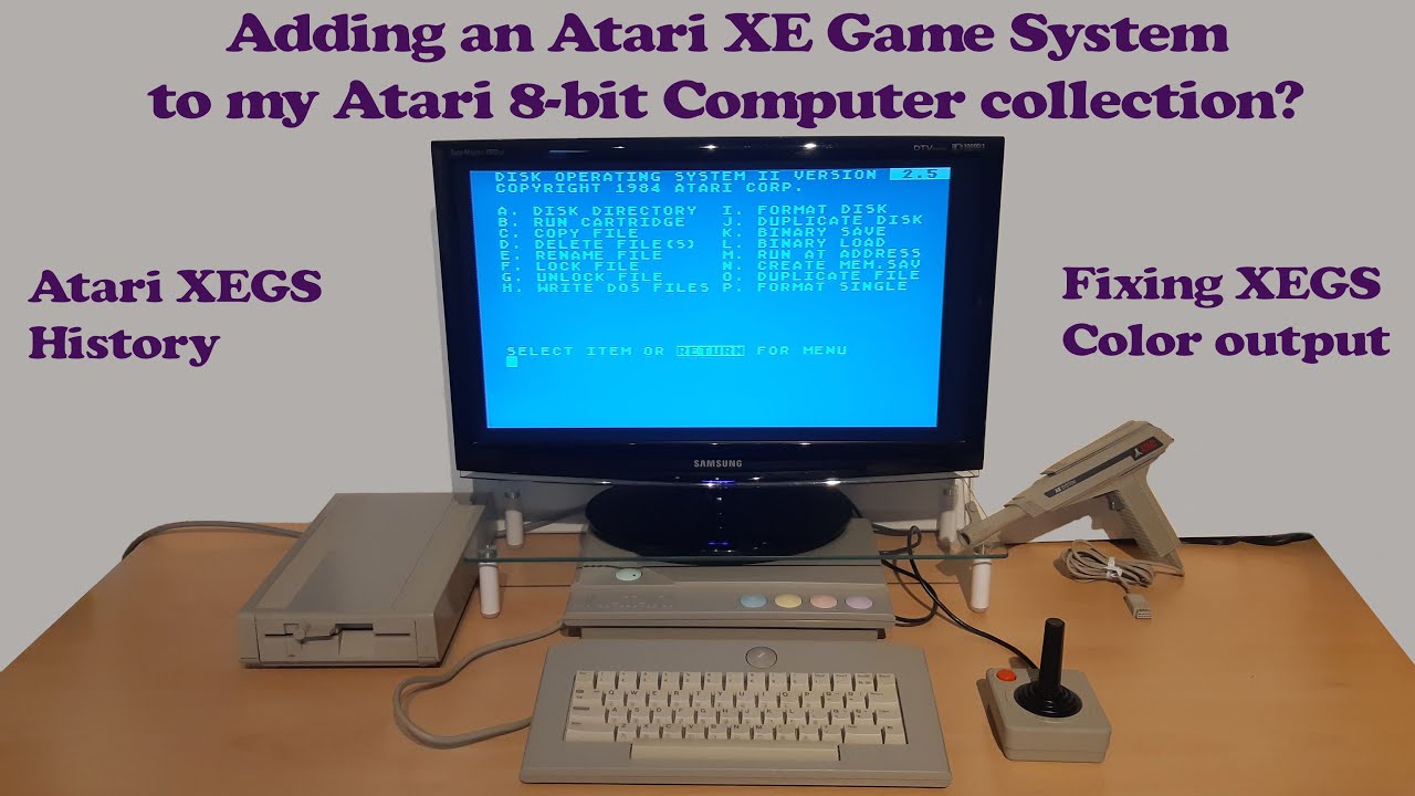 Adding an Atari XE Game System to my Atari 8-bit Computer collection? * XEGS History * Fixing colors