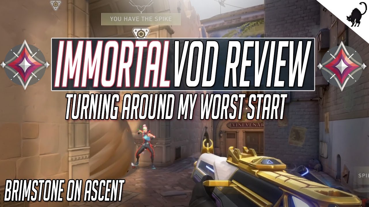 Immortal VoD Review - How To Turn Around Terrible Starts (Brimstone on Ascent)