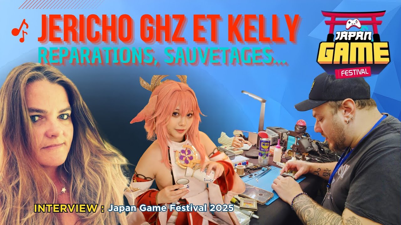 JerichoGHZ et Kelly : Réparation, préservation rétro et V2000 (ITW Japan Game Festival)