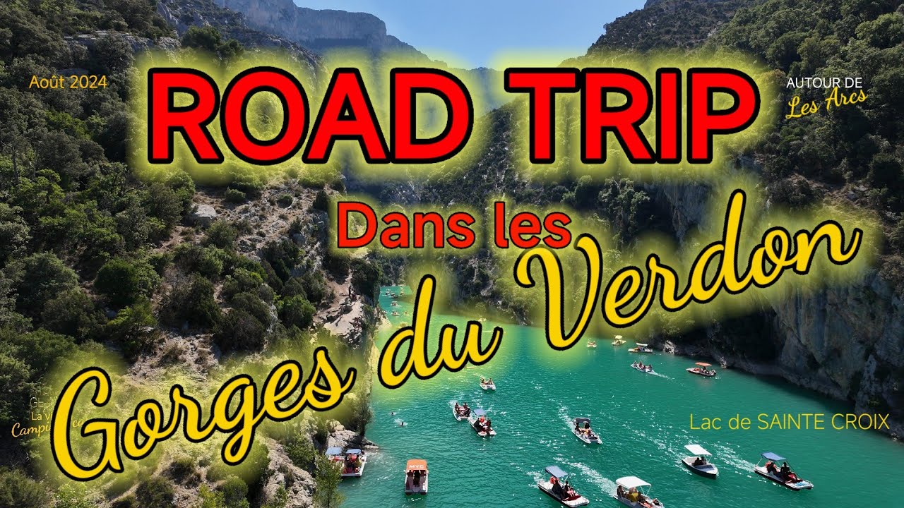 #225 LES GORGES DU VERDON, LAC DE SAINTE CROIX, MOUSTIERS SAINTE MARIE, À MOTO.