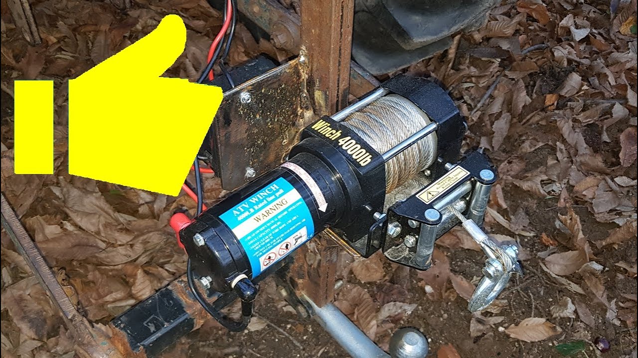 Treuil 12 volts 1350 kg - OUI c'est bien ! 👍