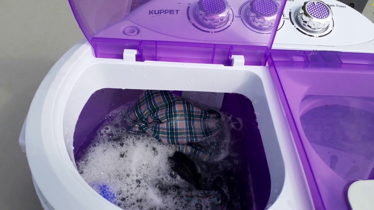 Kuppet Portable Washing Machine and Spin Dryer Combo