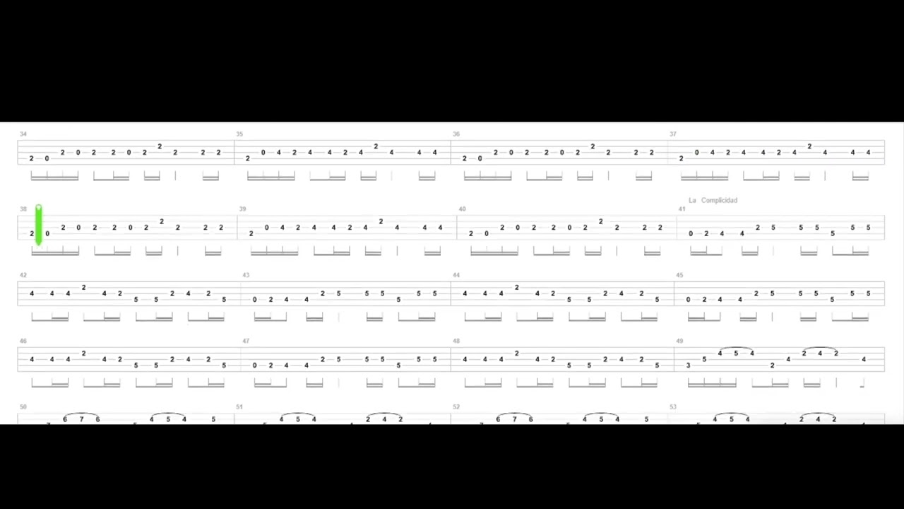 Cultura Profetica  La Complicidad Bass Tabs