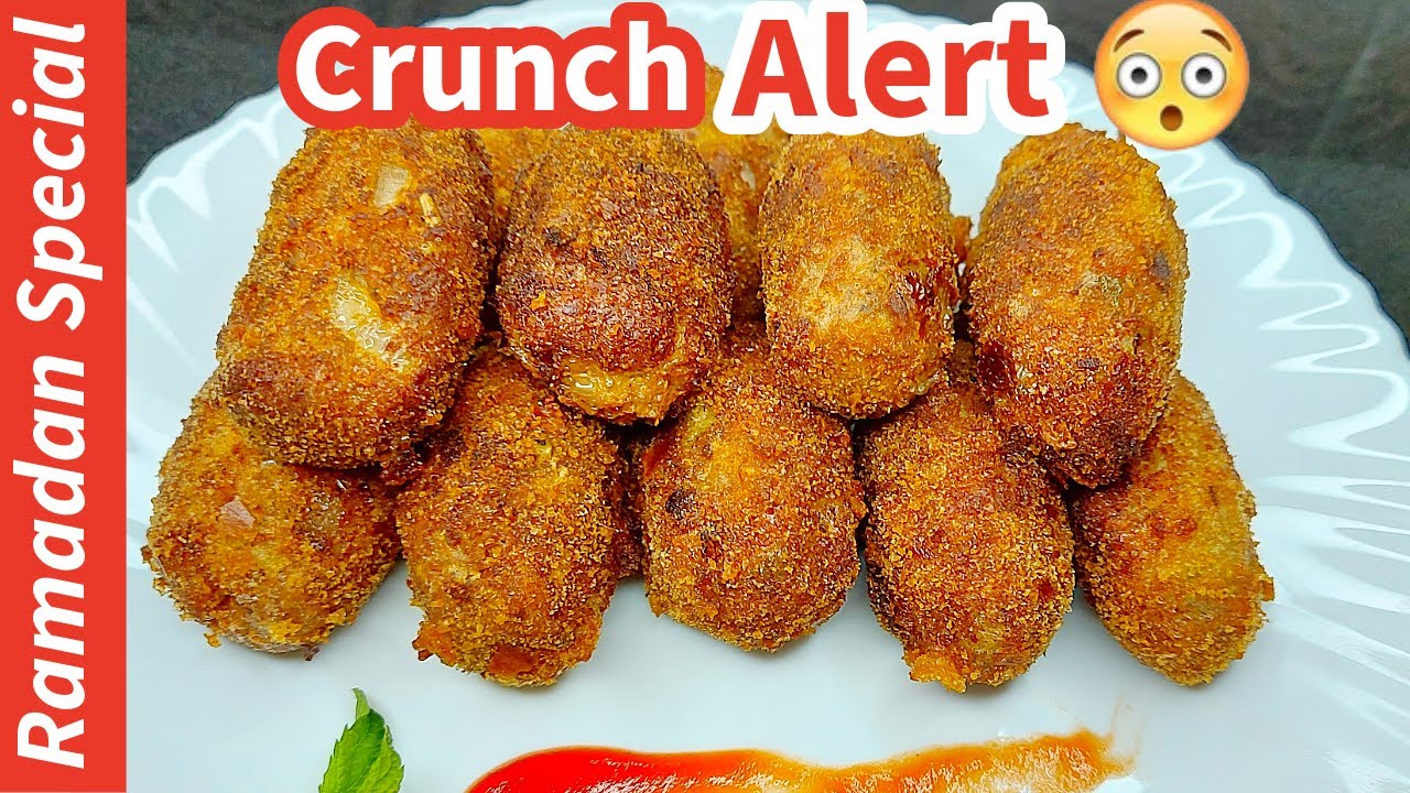 Crispy Chicken Croquettes Recipe | Easy Iftar Snack🔥