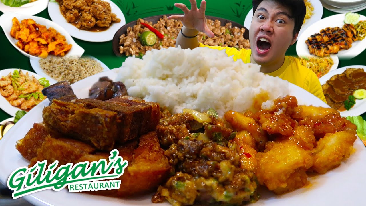 LECHON KAWALI, SISIG, PUSIT, LIEMPO.. | GILIGAN'S MUKBANG!!