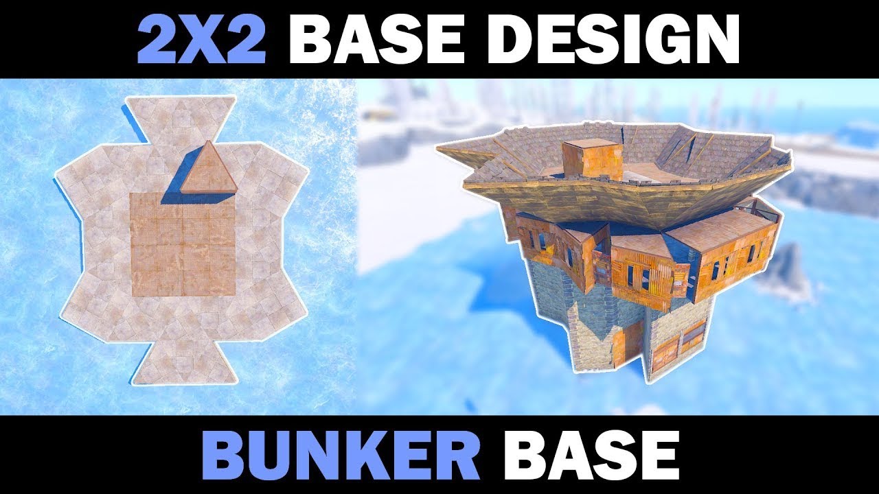 Perfect DUO Base- 2X2- Bunker/ Rust ЛУЧШИЙ СОЛО - ДУО БУНКЕР
