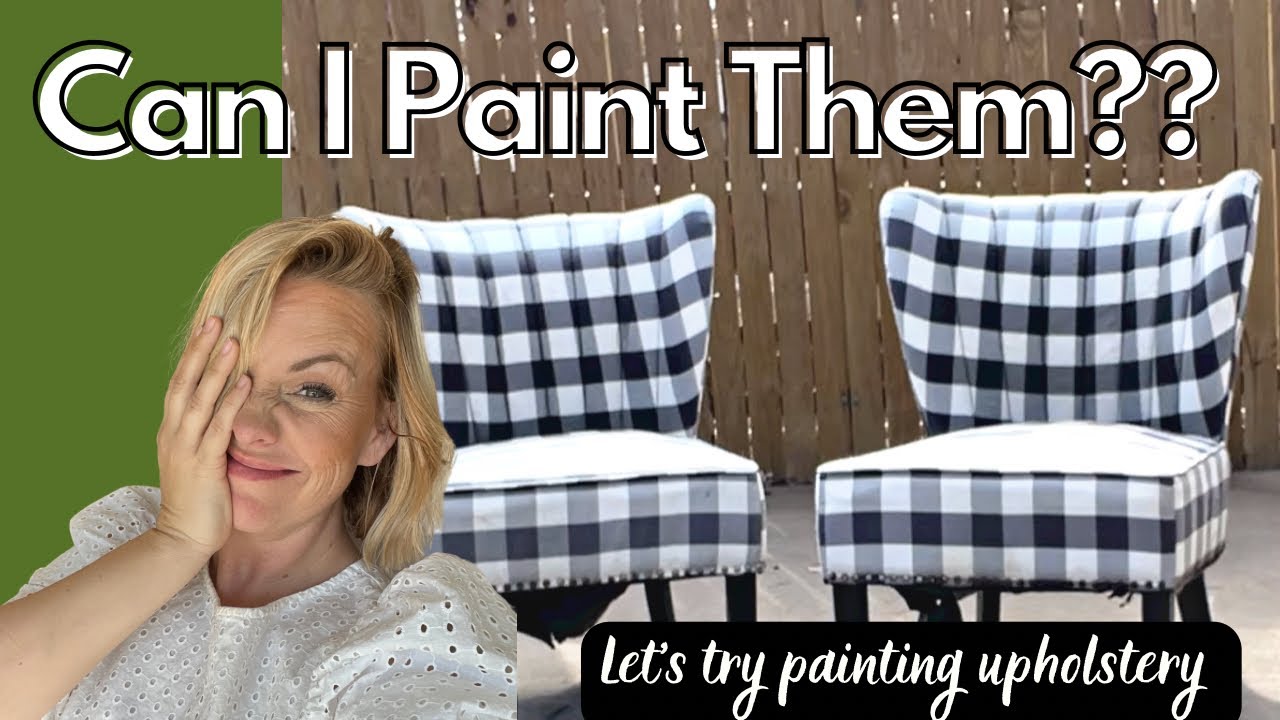 How to Paint a Fabric Chair | UNBELIEVABLE TRANSFORMATION | Painted Fabric Chair | Easy & Affordable