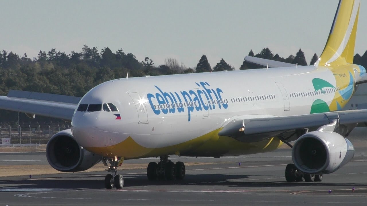 ✈新塗装は安っぽい・・・かな Cebu Pacific A330 RP-C3347 landing @Narita Airport rwy34R(成田空港/WX970M)