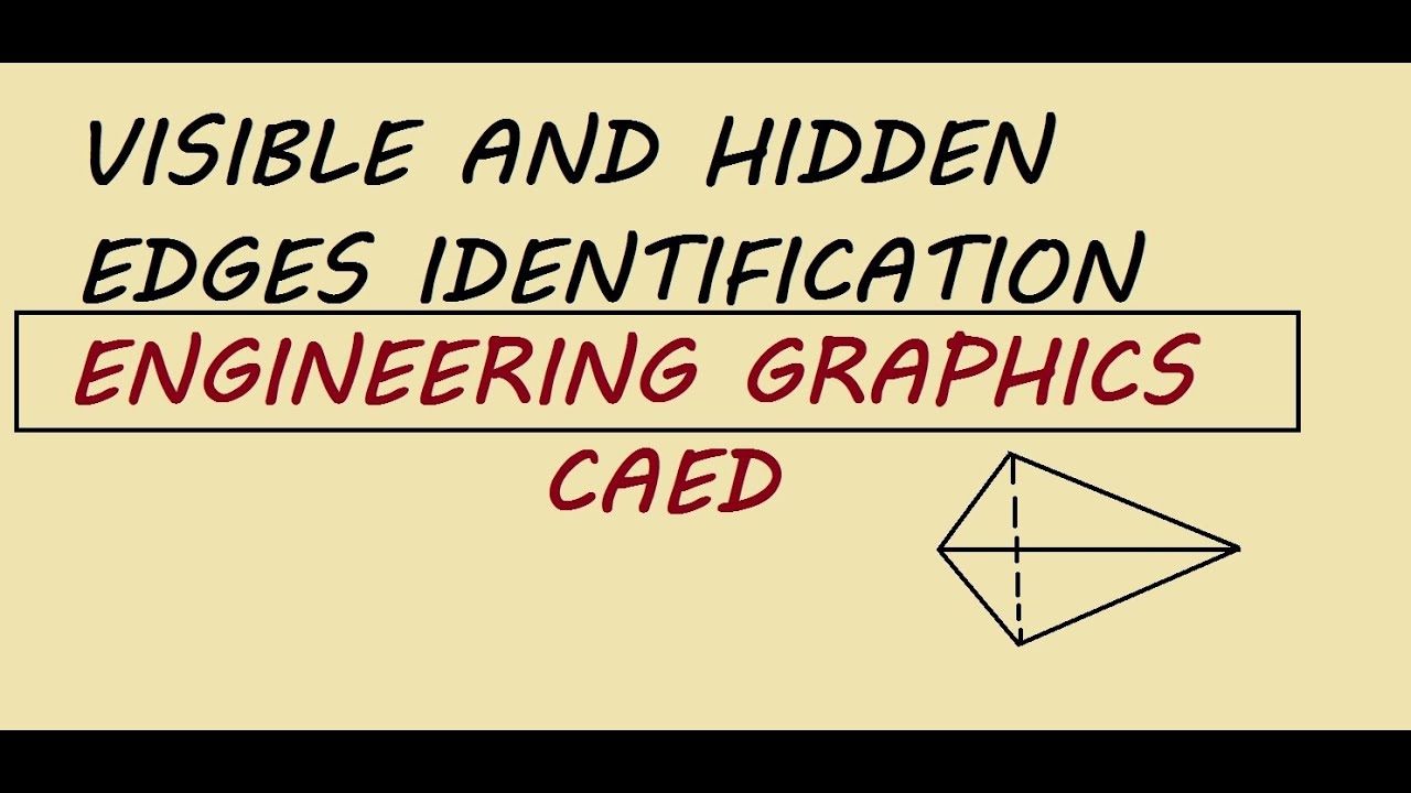 Trick to identify/ draw Visible edges and Hidded edges in Projections of Solids