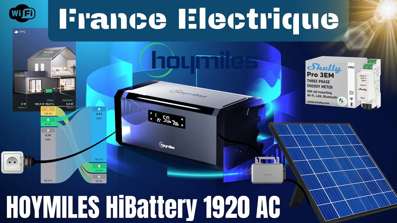 HOYMILES HIBATTERY 1920 AC / Faites des économies, s’adapte à toutes les installations déjà en place